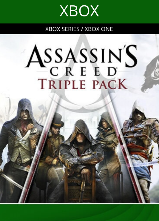 Pack Triplo Assassin'S Creed: Black Flag, Unity, Syndicate Xbox Series/One Digital